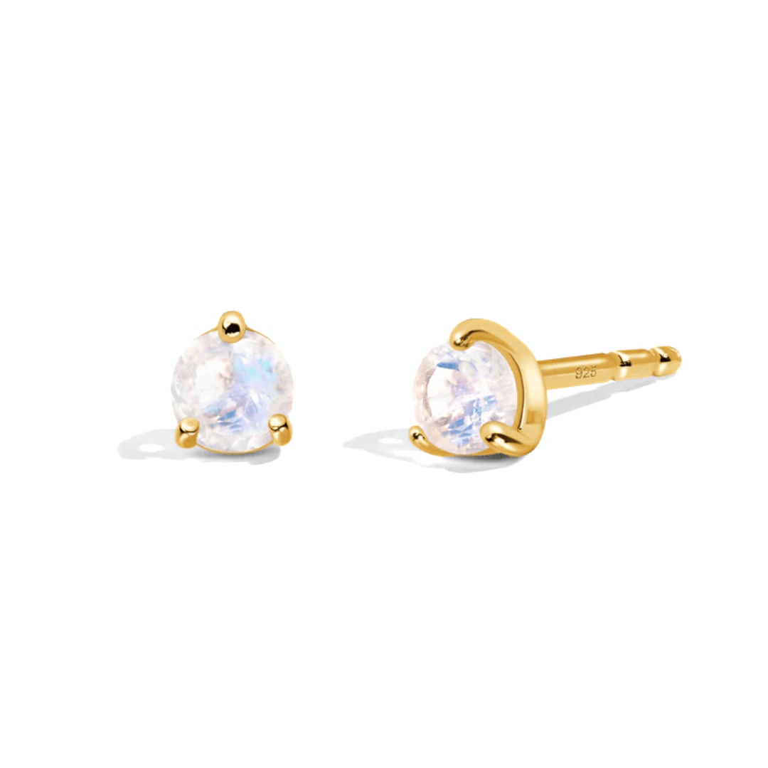 Moonstone Stud Earrings